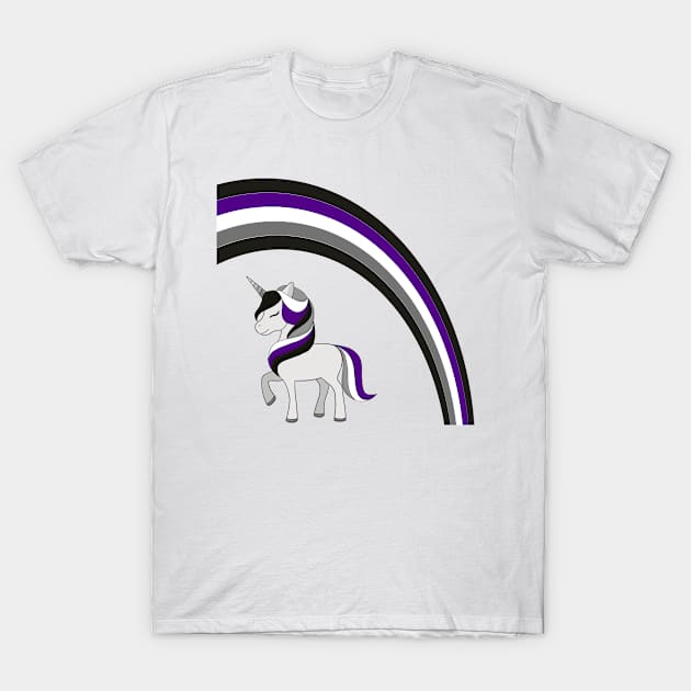 Asexual Unicorn T-Shirt by Serene Twilight